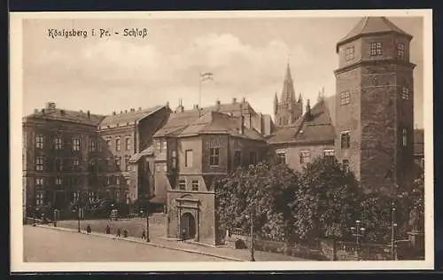 AK Königsberg i. Pr., Partie am Schloss