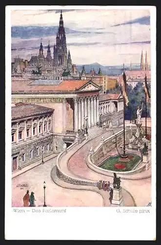 Künstler-AK Wien, Das Parlament