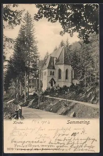 AK Semmering, Ansicht der Kirche