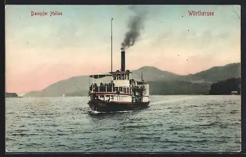 AK Salondampfer Helios auf dem Wörthersee