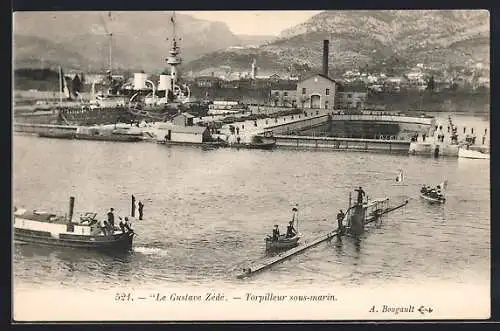 AK Torpilleur sous-marin Le Gustav Zédé, U-Boot