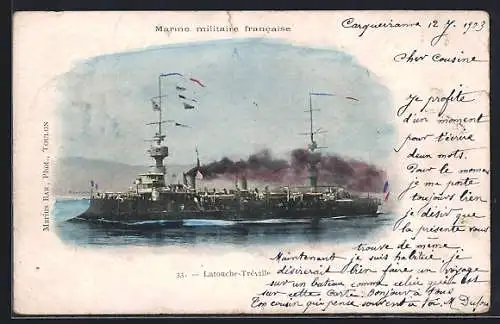 AK Kriegsschiff Latouche-Tréville, Marine militaire francaise