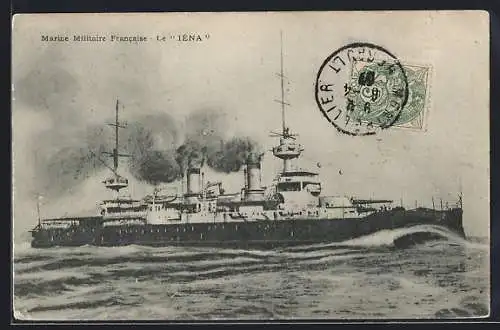 AK Marine Militaire Francaise Le Iéna, Kriegsschiff