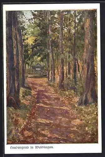 Künstler-AK Weidlingau, Am Laudongrab