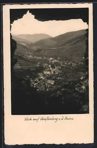 AK Senftenberg, Ortsansicht von der Ruine aus