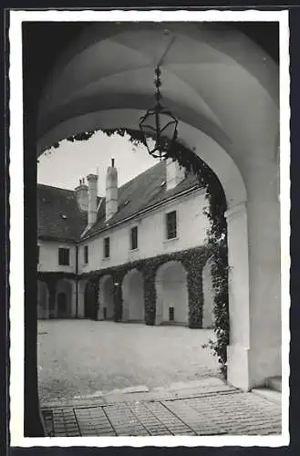 AK Loosdorf, Schloss, Blick in den Hof