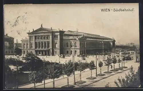 AK Wien, Blick auf den Südbahnhof