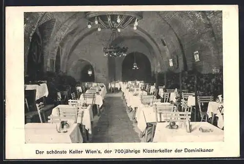 AK Wien, Restaurant Dominikaner-Keller, Wollzeile 37