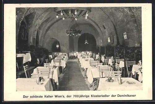 AK Wien, Restaurant Dominikaner-Keller, Wollzeile 37