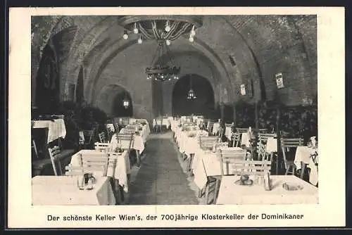 AK Wien, Restaurant Dominikaner-Keller, Wollzeile 37