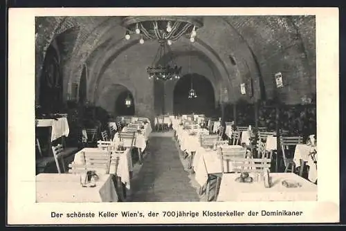 AK Wien, Restaurant Dominikaner-Keller, Wollzeile 37