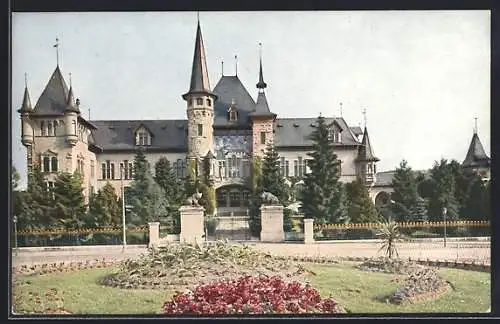 AK Bern, Anlagen vor dem Historischen Museum