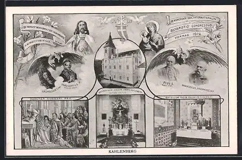 AK Wien-Kahlenberg, Ecclesia Ad St. Joseph, Altare Majus, Joannes Sobieski Rex., Sacellum Regis Plonaie Sobieski
