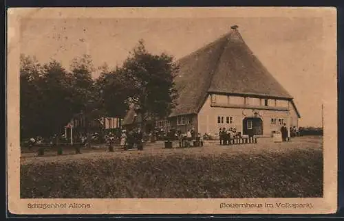 AK Hamburg-Altona, Gasthaus Schützenhof im Volkspark