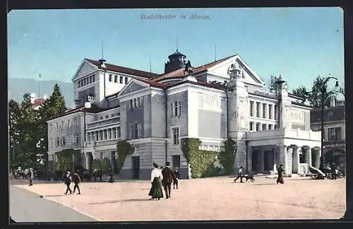 AK Meran, Blick auf das Stadttheater