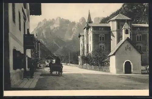 AK Landro, Ortsansicht mit Blick zum Monte Cristallo