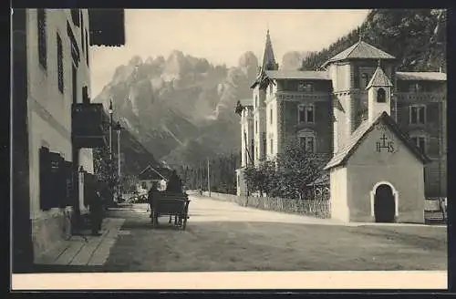 AK Landro, Ortsansicht mit Blick zum Monte Cristallo