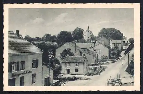 AK Ittersdorf, Ortspartie mit Metzgerei Hahn