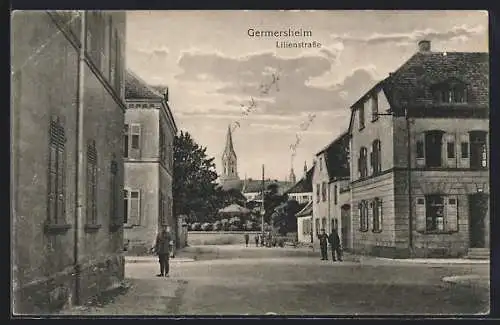 AK Germersheim, Passanten in der Lilienstrasse