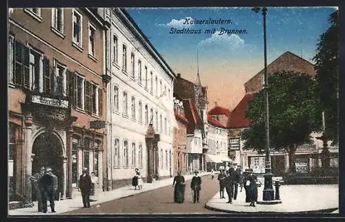 AK Kaiserslautern, Stadthaus mit Brunnen