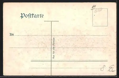 AK St. Johann / Saar, Reichsstrasse mit Bergamt & Bahnhof