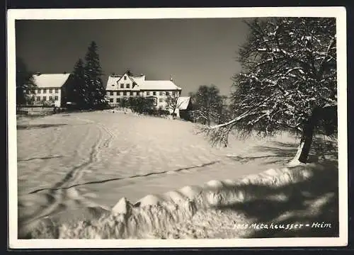 AK Hirzel, Meta-Heusser-Heim im Schnee