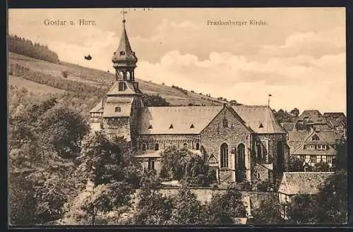 AK Goslar a. Harz, Blick auf die Frankenberger Kirche