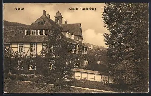 AK Goslar, Teilansicht mit Kloster Frankenberg