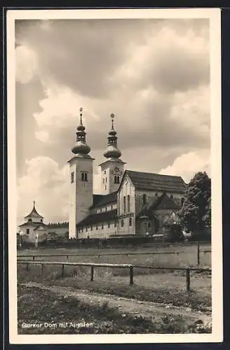 AK Gurk, Blick auf den Dom mit Apsiden