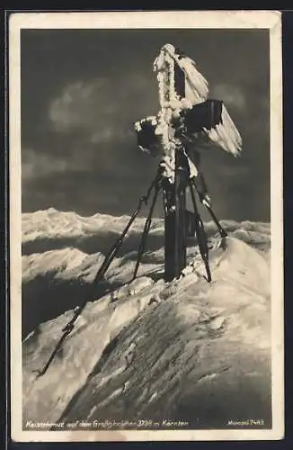 AK Kaiserkreuz auf dem Grossglockner in Kärnten, Gipfelkreuz