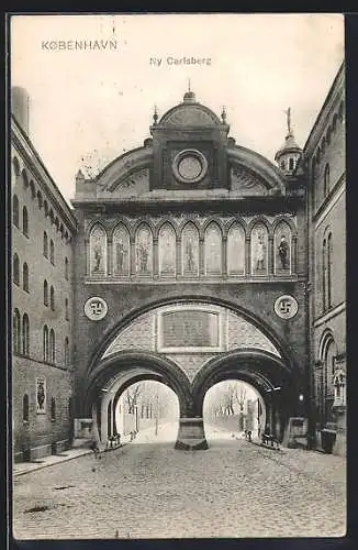 AK Kobenhavn, Ny Carlsberg, Eingangstor der Brauerei