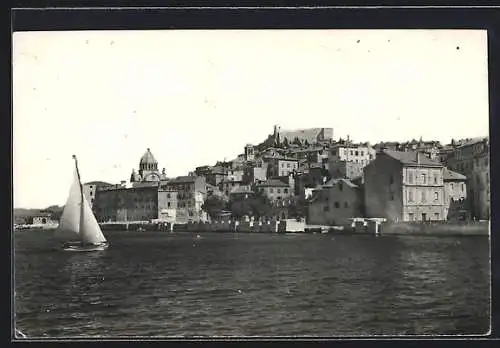 AK Sibenik, Ortsansicht vom Wasser aus