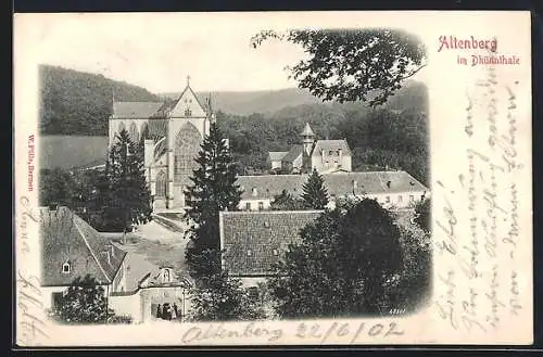 AK Altenberg / Dhünntal, Ortsansicht mit Kirche