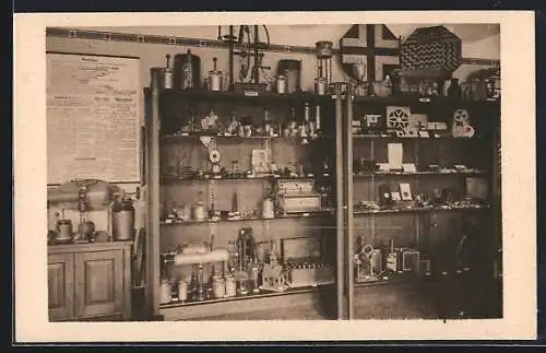 AK Weimar / Thüringen, Physiksaal im Goethe-Nationalmuseum, Innenansicht