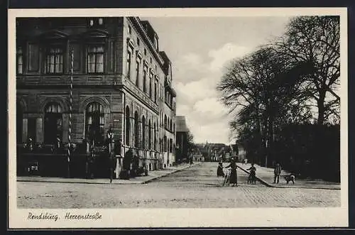 AK Rendsburg, Blick in die Herrenstrasse