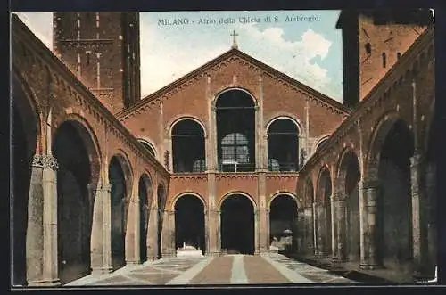 AK Milano, Atrio della Chiesa di S. Ambrogio