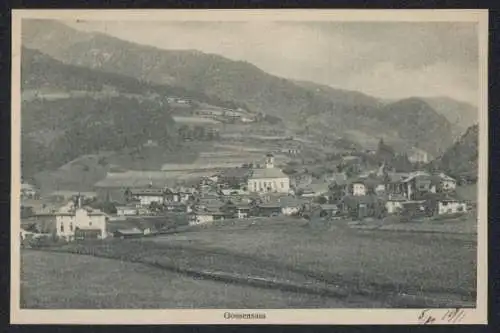 AK Gossensass, Ortsansicht mit Umgebung