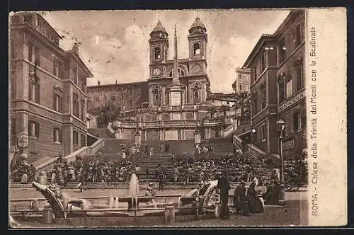 AK Roma, Chiesa della Trinita dei Monti con la Scalinata