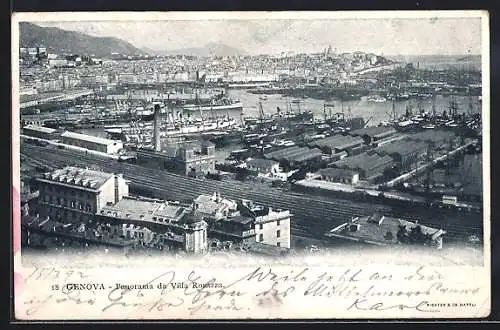 AK Genova, Panorama da Villa Rosazza