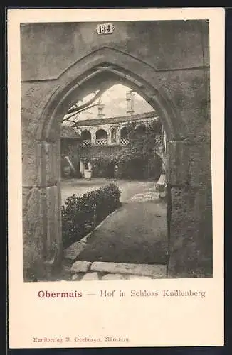 AK Obermais, Hof in Schloss Knillenberg