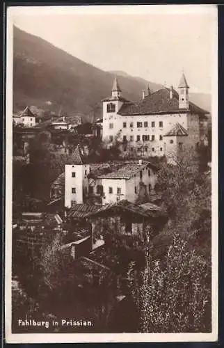 AK Tisens, Prissian, Blick auf die Fahlburg