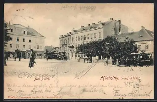 AK Hietzing /Wien, Partie am Platz