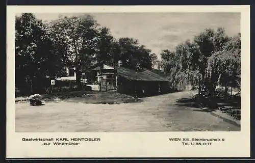 AK Wien, Gastwirtschaft Karl Heintobler zur Windmühle, Steinbruchstr. 9