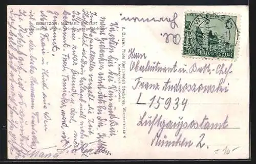 AK Leobendorf /N.-Oe., Unterrohrbach, Gasthof Michael Haller, Asperlkeller