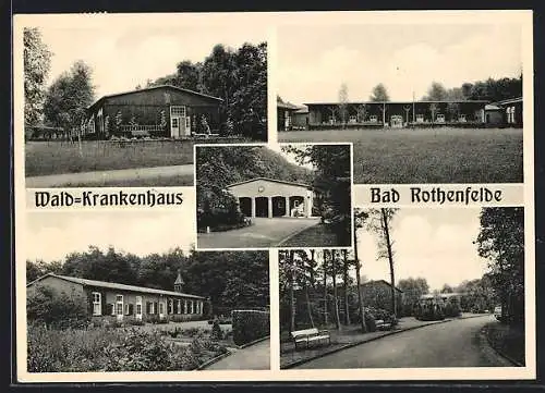 AK Bad Rothenfelde, Waldkrankenhaus, versch. Ansichten