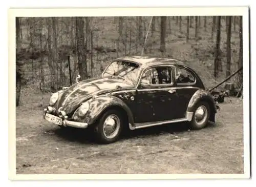 Fotografie Auto Volkswagen VW Käfer mit Kennzeichen Hamburg