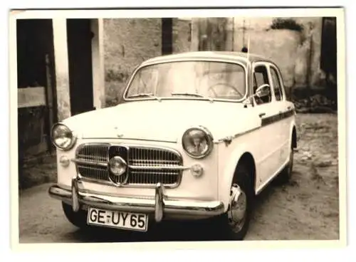 Fotografie NSU Fiat mit Kennzeichen: GE-UY 65