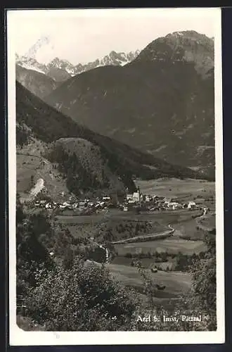 AK Arzl b. Imst, Blick auf den Ort im Pitztal