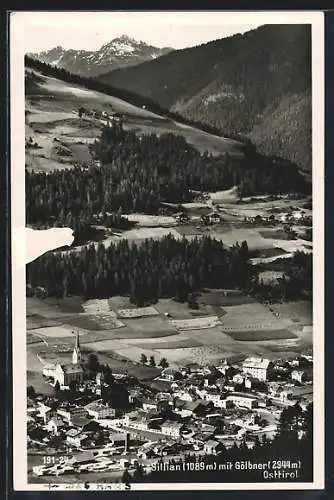 AK Silian, Ortsansicht aus der Vogelschau mit Blick zum Gölbner