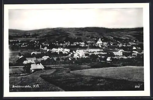 AK Hollabrunn /N.-Ö., Breitenwaida aus der Vogelschau